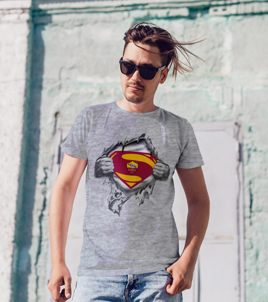 As Roma 1927 Superman Shield T-Shirt