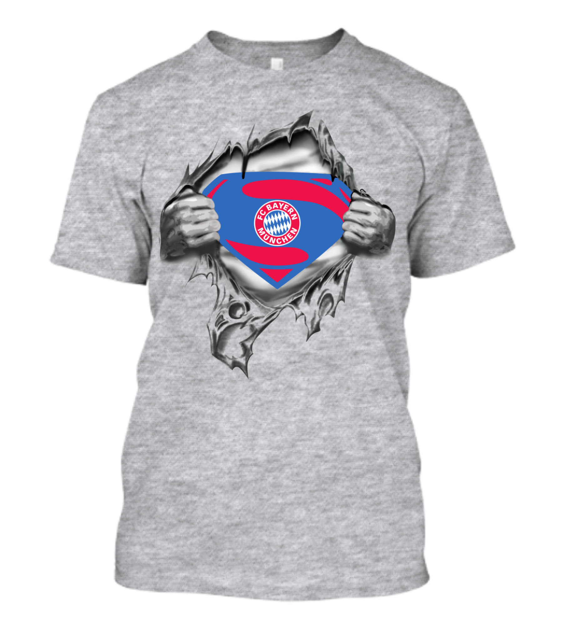 Fc Bayern München Superman Logo Burst T-Shirt