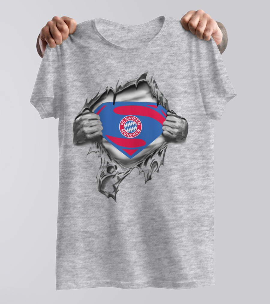 Fc Bayern München Superman Logo Burst T-Shirt
