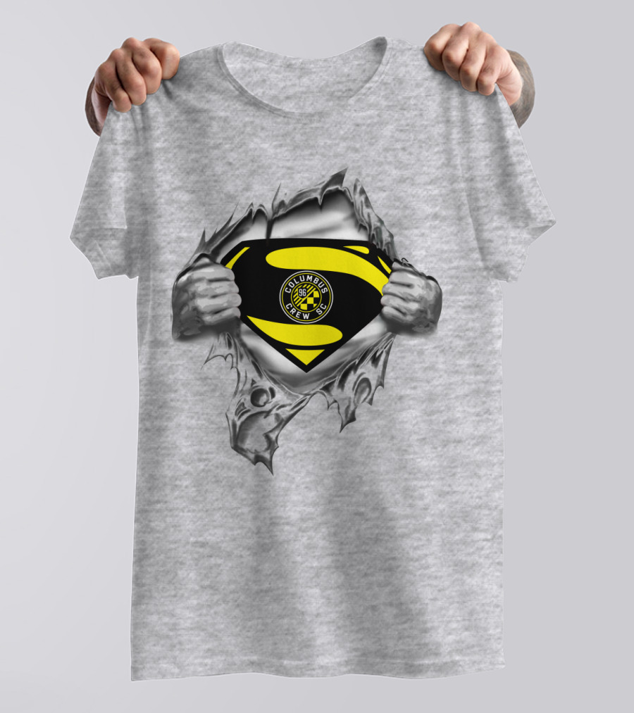 Columbus Crew Sc Superman Emblem Soccer T-Shirt