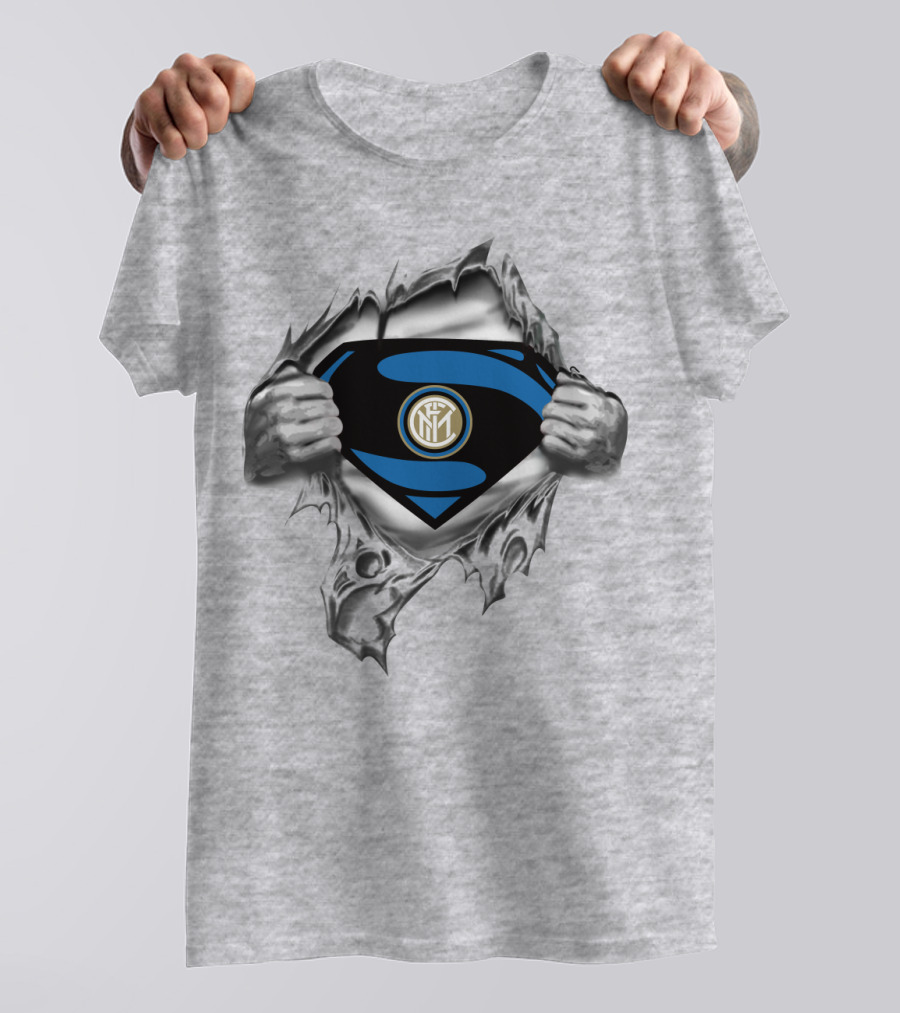Inter Milan Superman Emblem Reveal T-Shirt