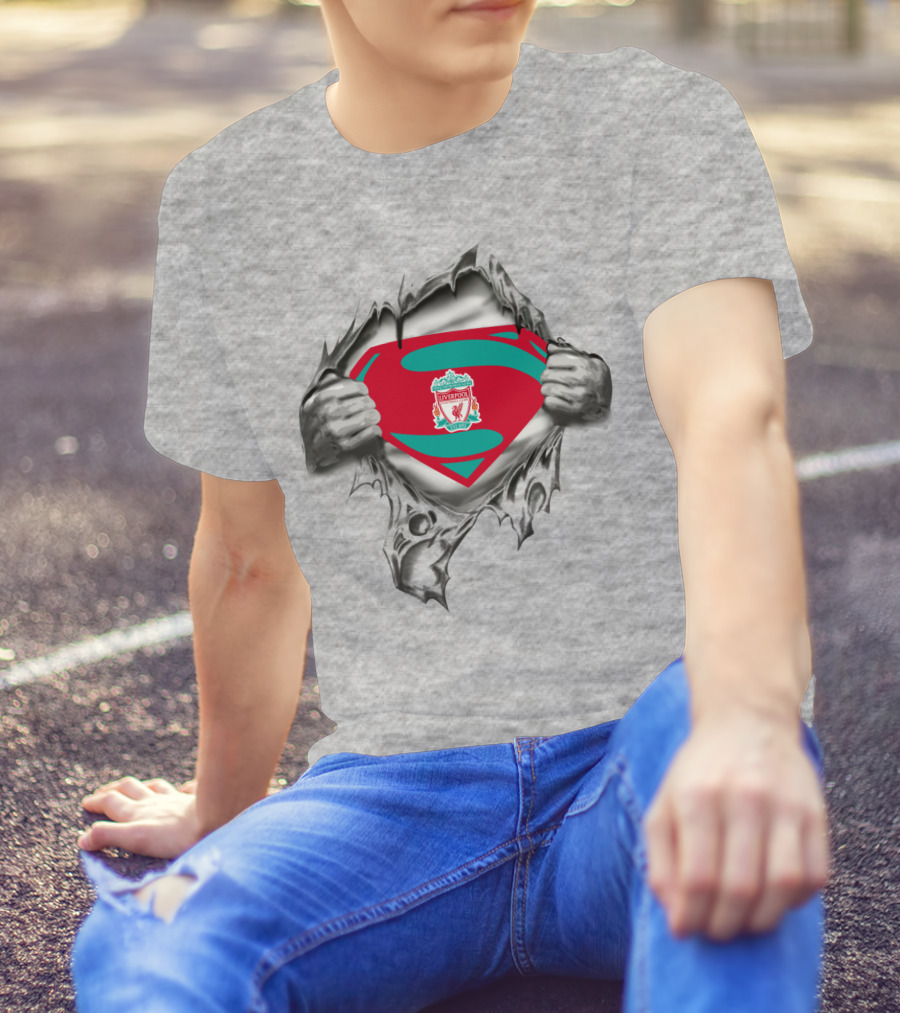 Liverpool Superman Shield T-Shirt
