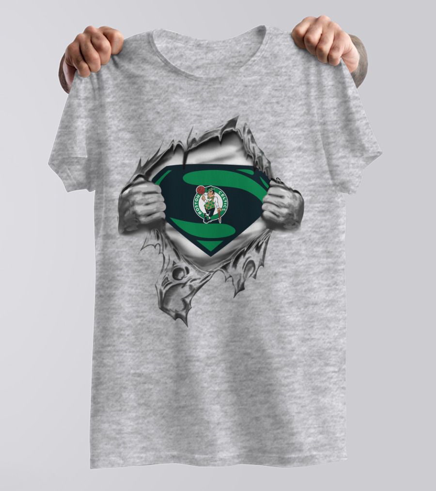 Boston Celtics Super Logo Chest Reveal T-Shirt