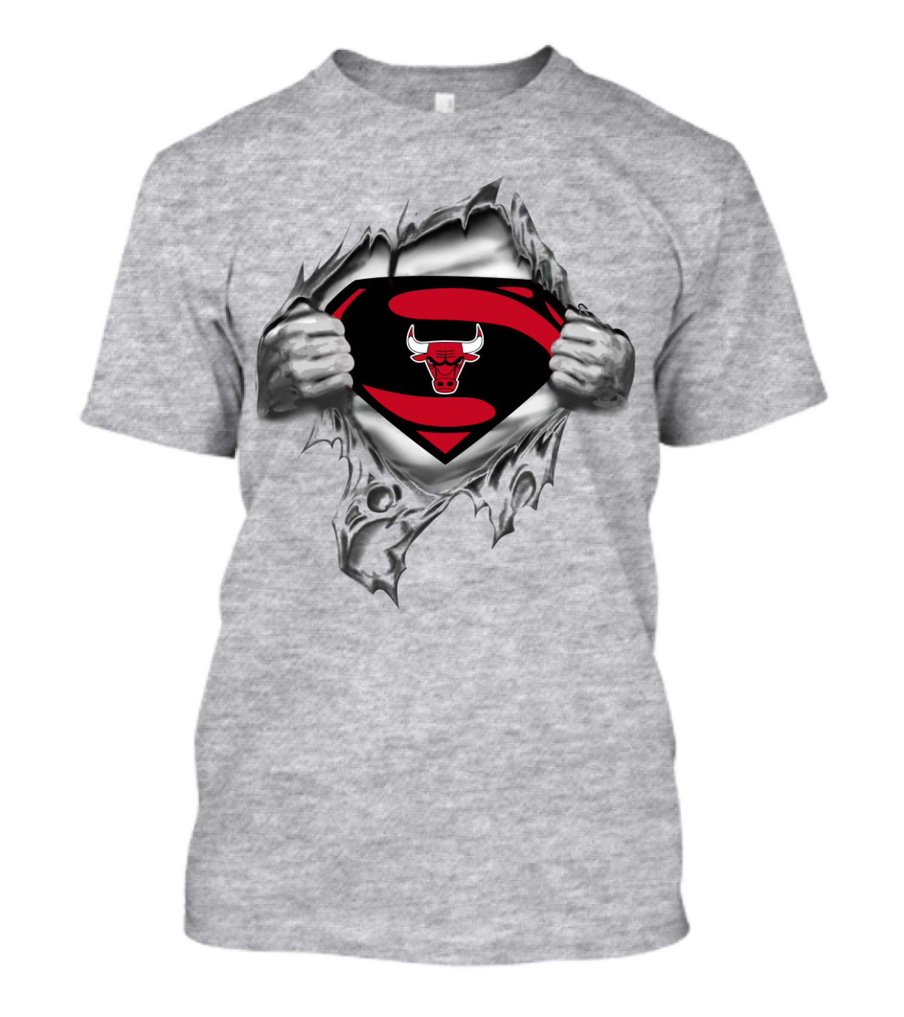 Chicago Bulls Superman Logo Fusion T-Shirt