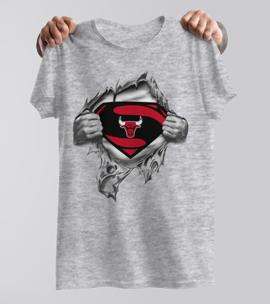 Chicago Bulls Superman Logo Fusion T-Shirt