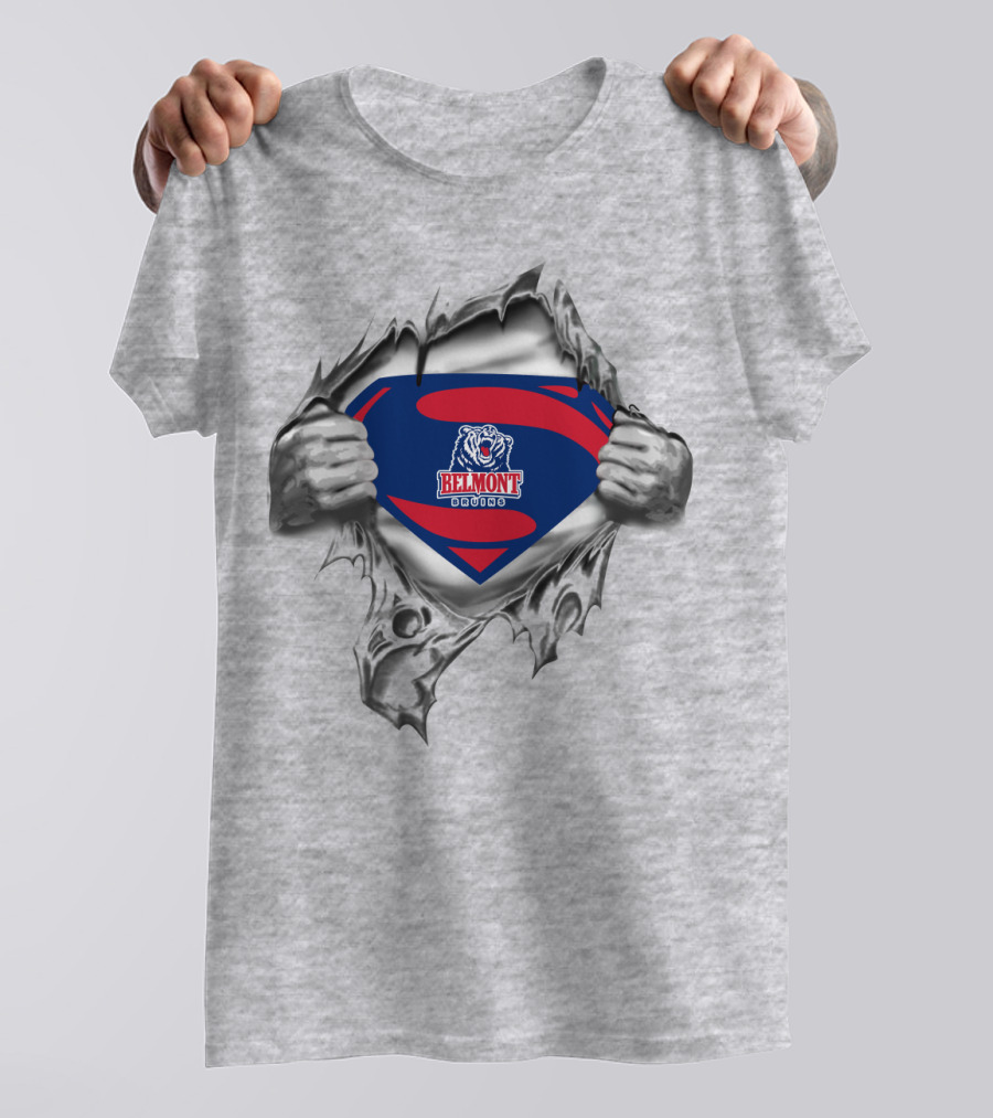 Superman Logo Belmont Bruins T-Shirt
