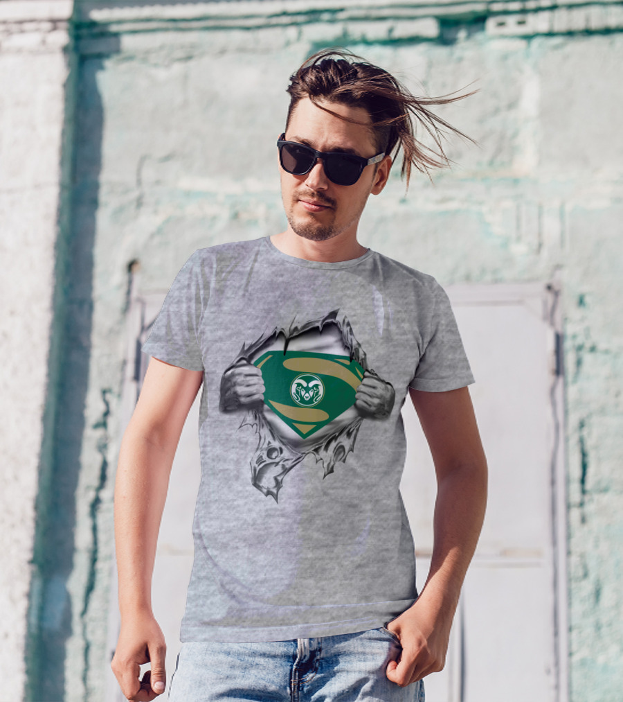 Colorado State Rams Superhero Shield T-Shirt
