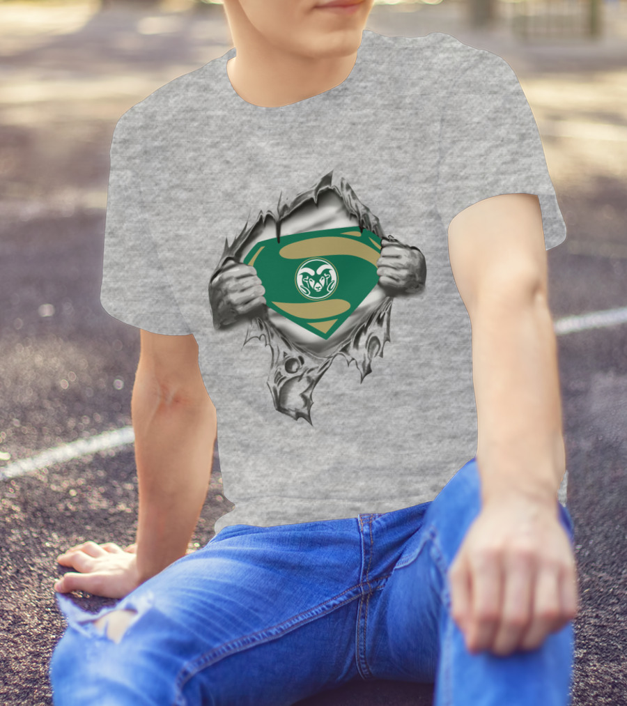 Colorado State Rams Superhero Shield T-Shirt