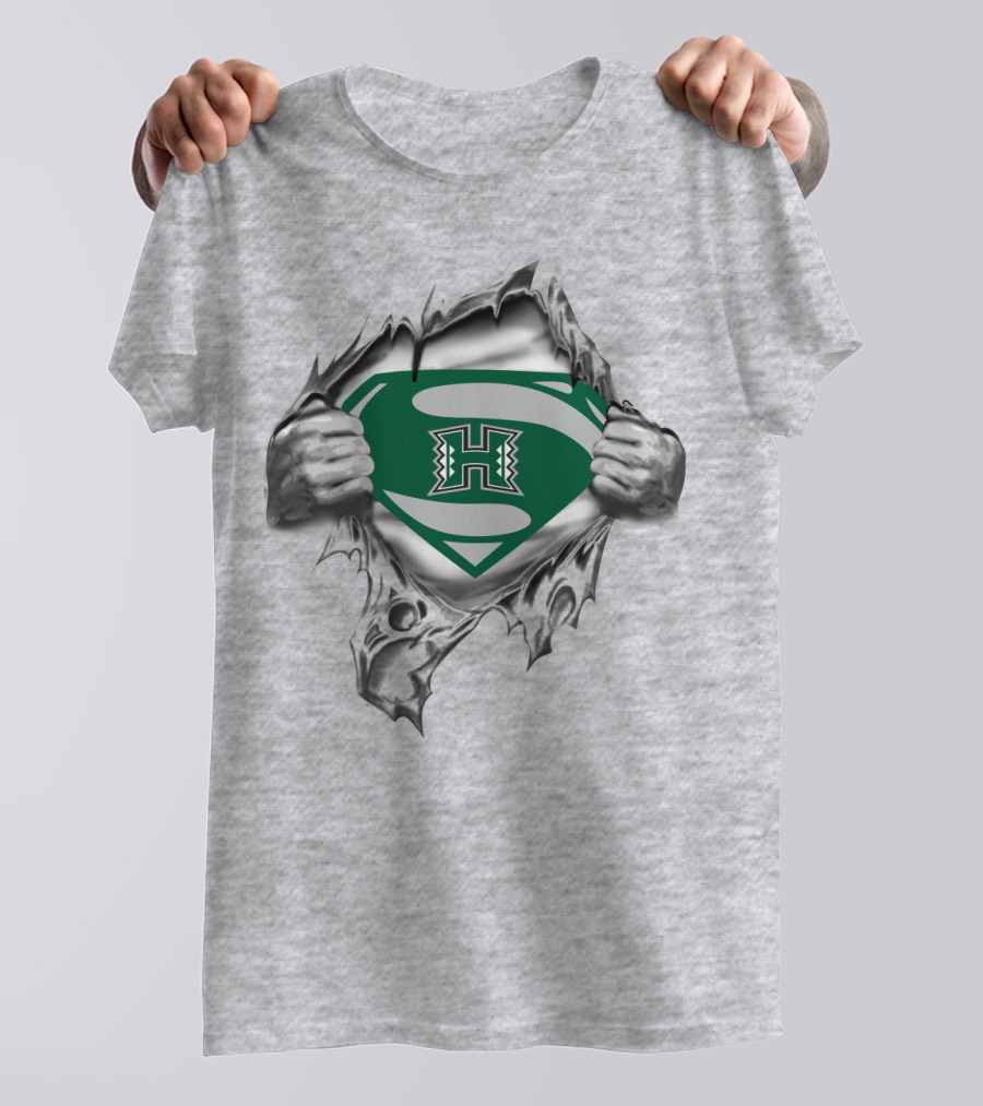 University Of Hawaii Rainbow Warriors Superhero T-Shirt