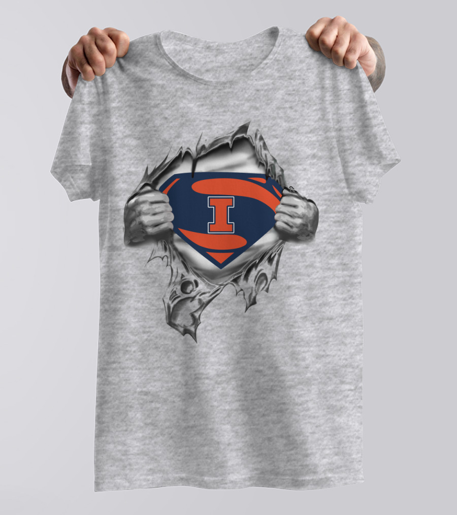 Superman Illinois Fighting Illini T-Shirt