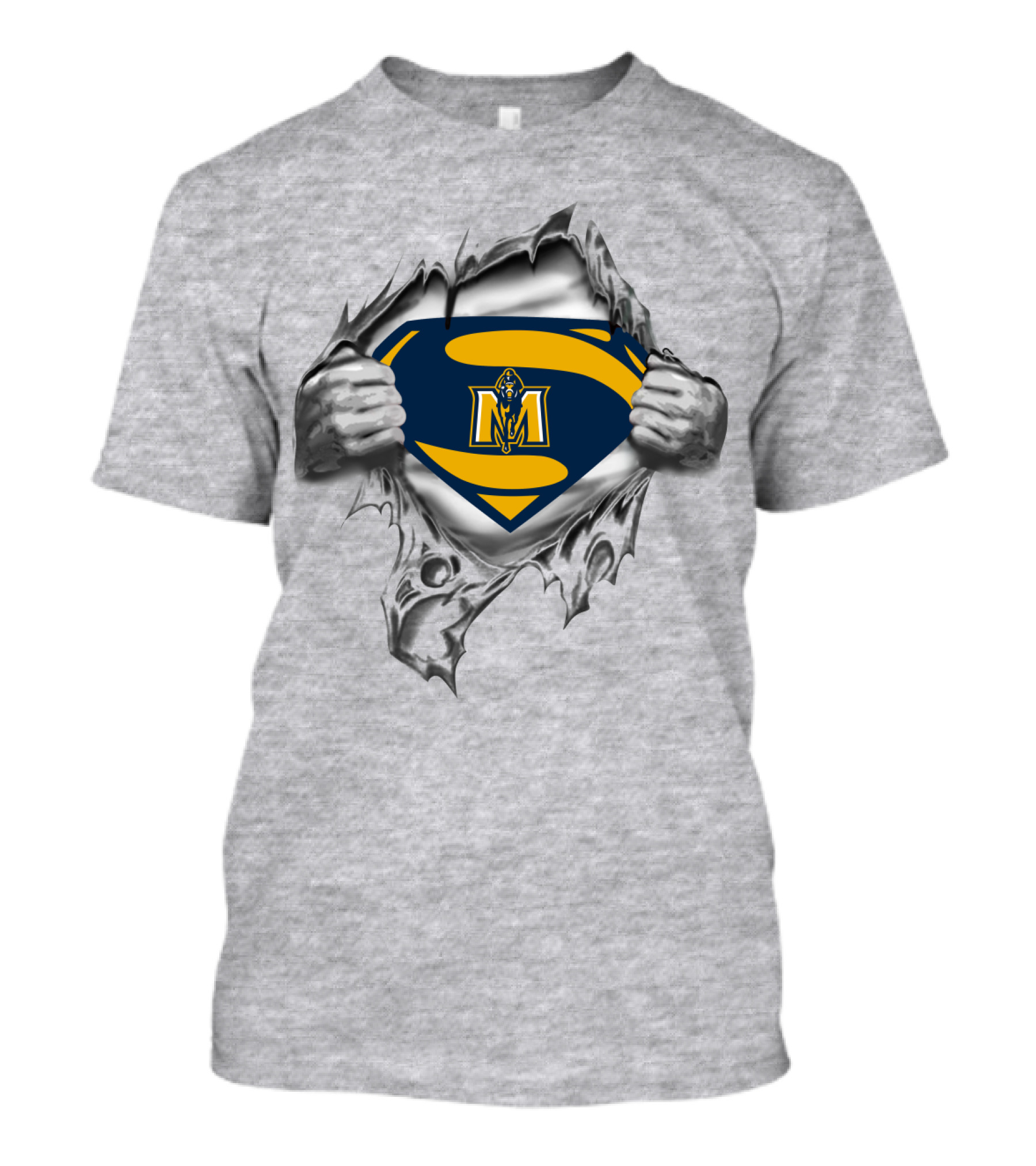 Murray State Racers Superman Logo Tear T-Shirt