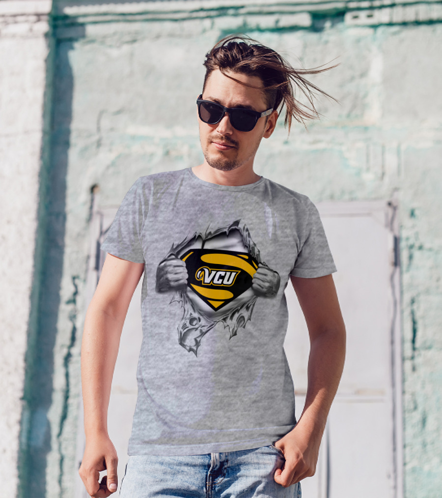 Vcu Rams Superman T-Shirt