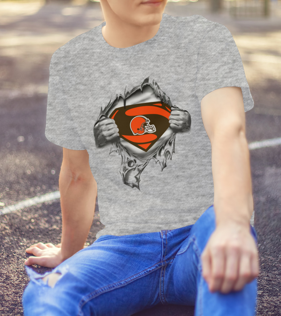 Cleveland Browns Superman Logo Mashup T-Shirt