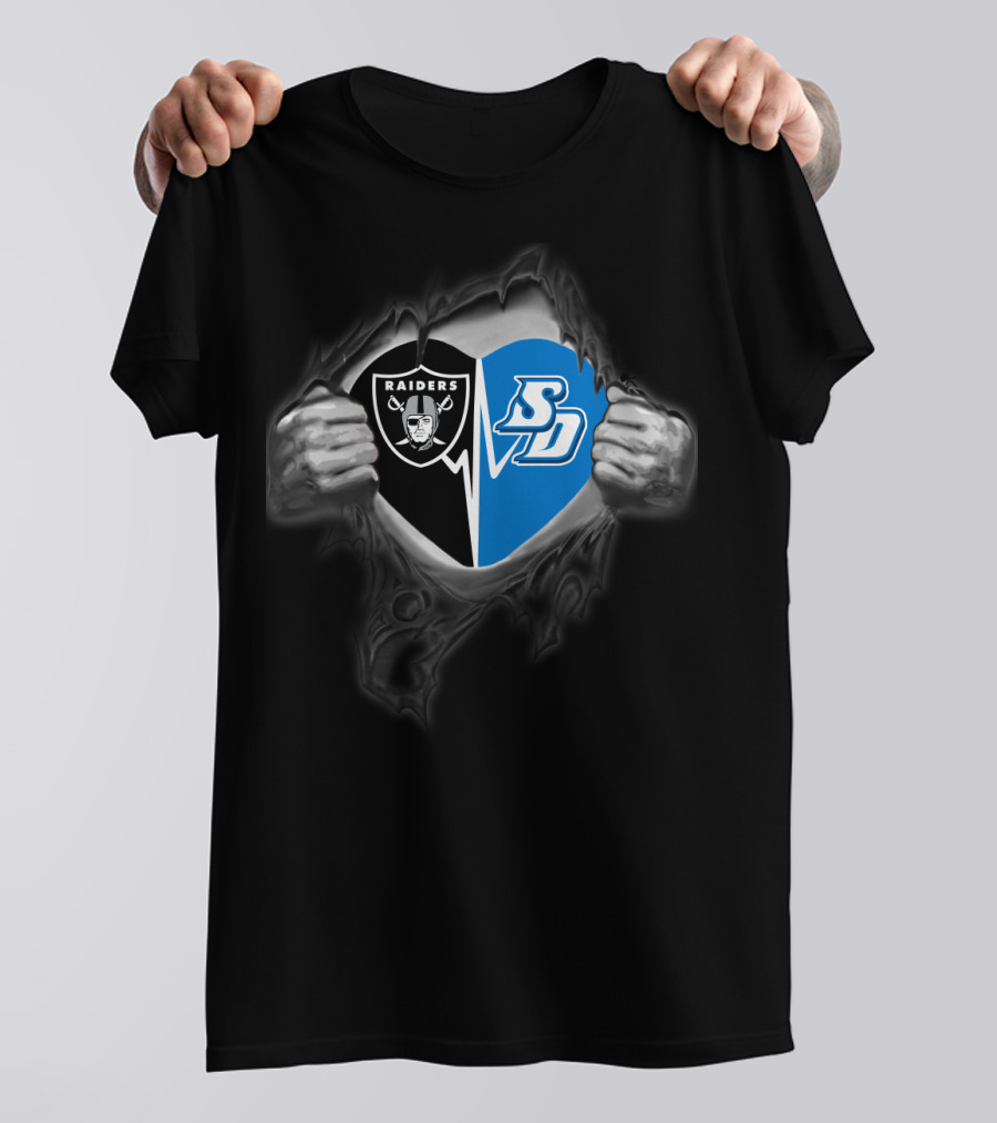 Raiders San Diego Toreros Rip Effect Dual T-Shirt