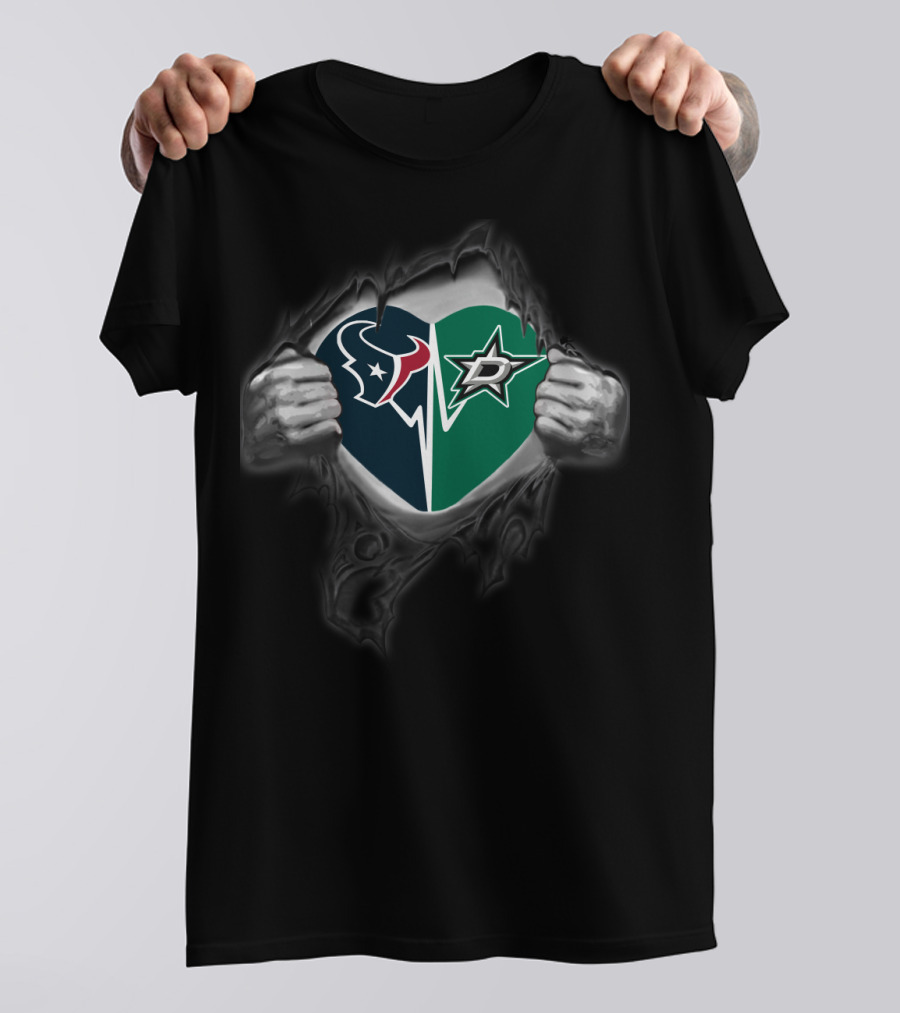 Houston Texans Love Dallas Stars T-Shirt