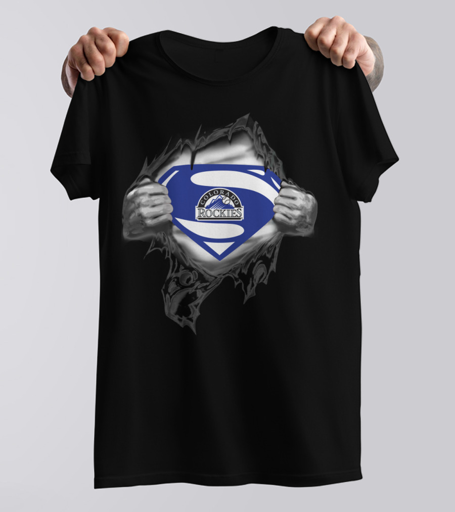Colorado Rockies Super Emblem Tear T-Shirt