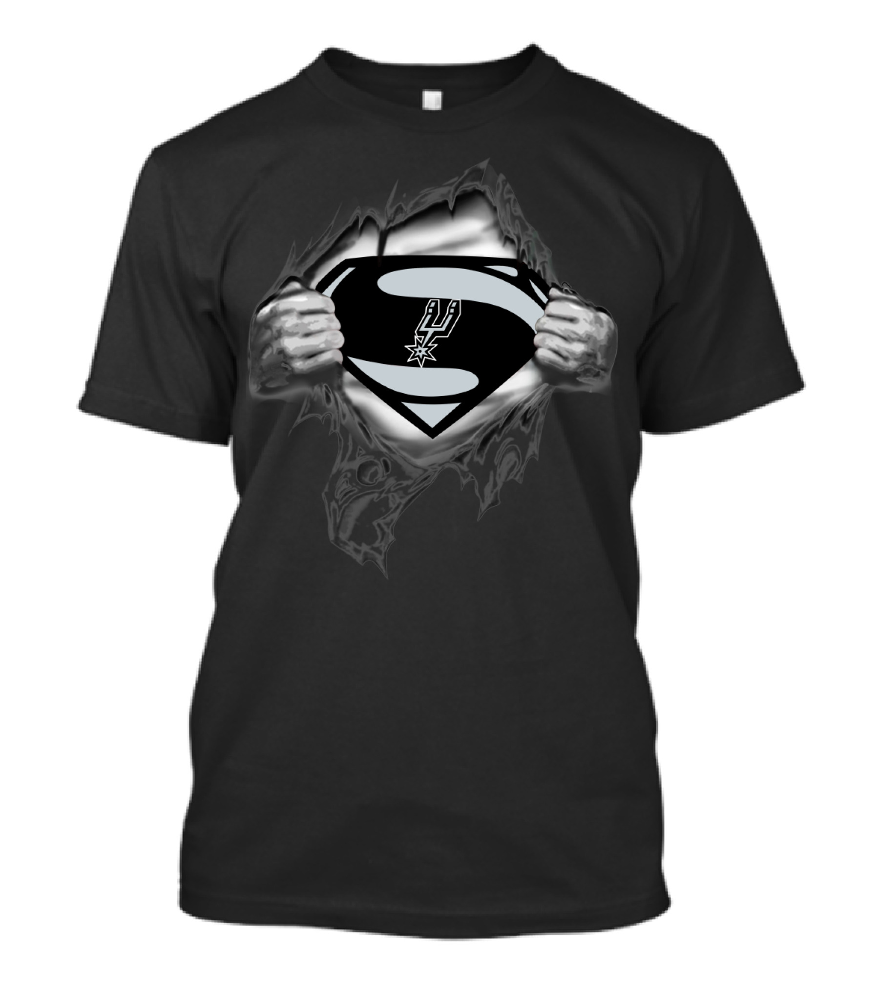 Superman San Antonio Spurs Logo Reveal T-Shirt