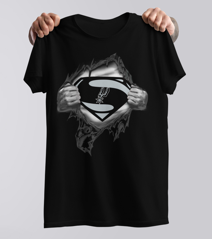 Superman San Antonio Spurs Logo Reveal T-Shirt