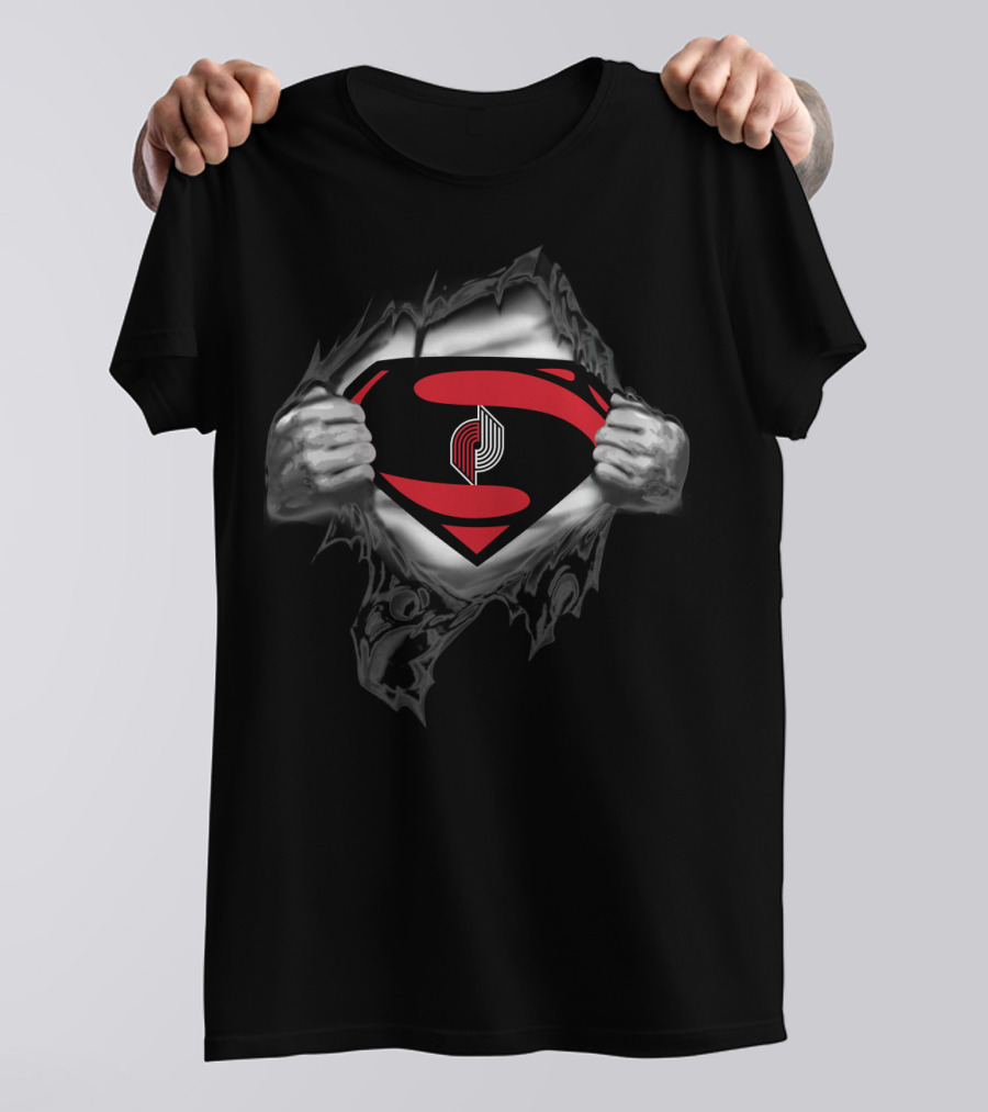 Superman Portland Trail Blazers T-Shirt