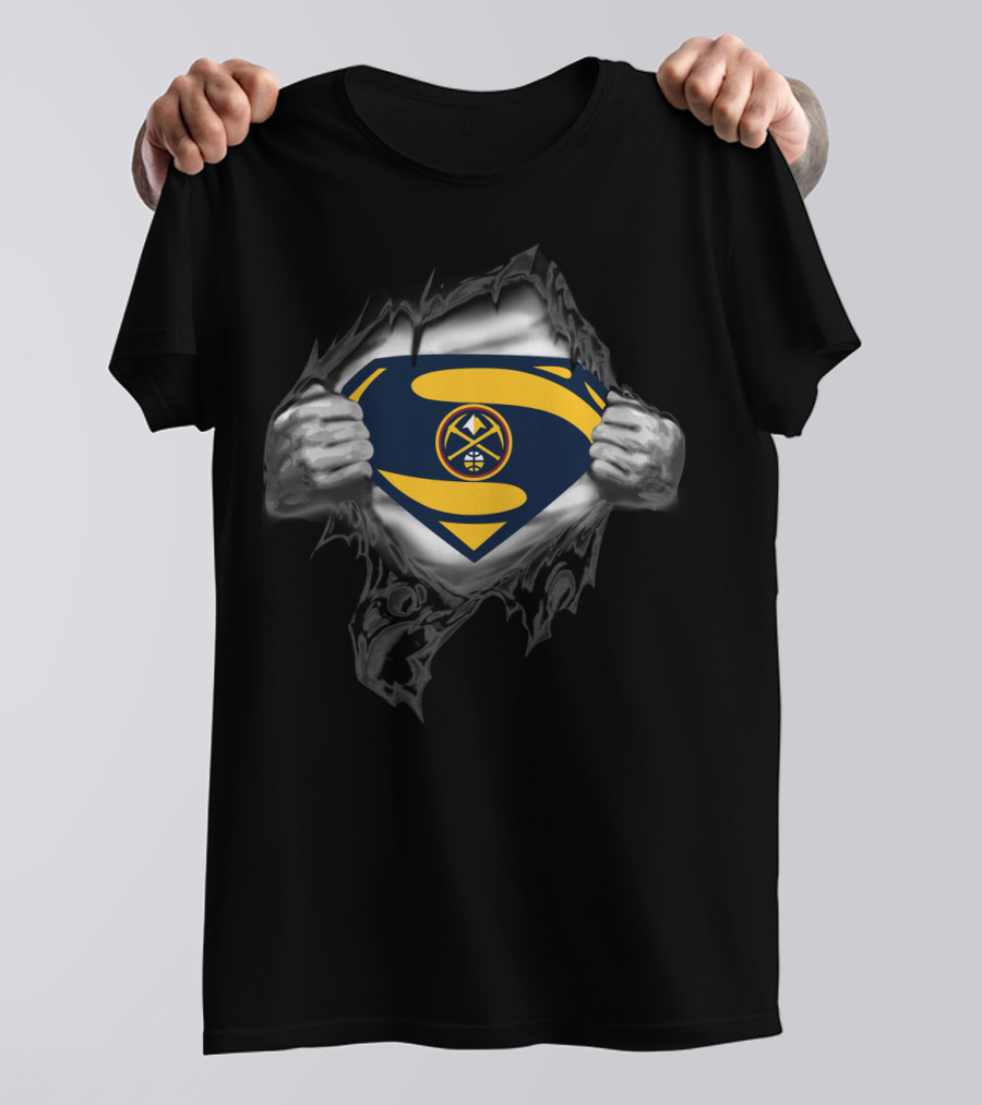 Superman Denver Nuggets 1985 Logo Reveal T-Shirt