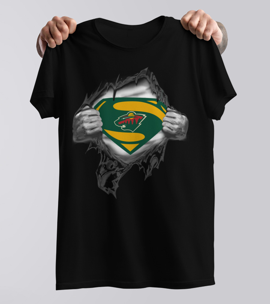 Superman Minnesota Wild Logo 109 T-Shirt