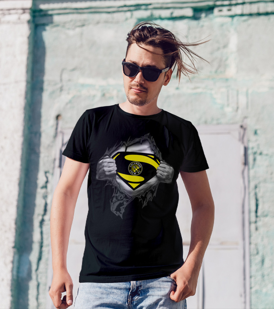Columbus Crew Sc 96 Logo Superman Symbol T-Shirt