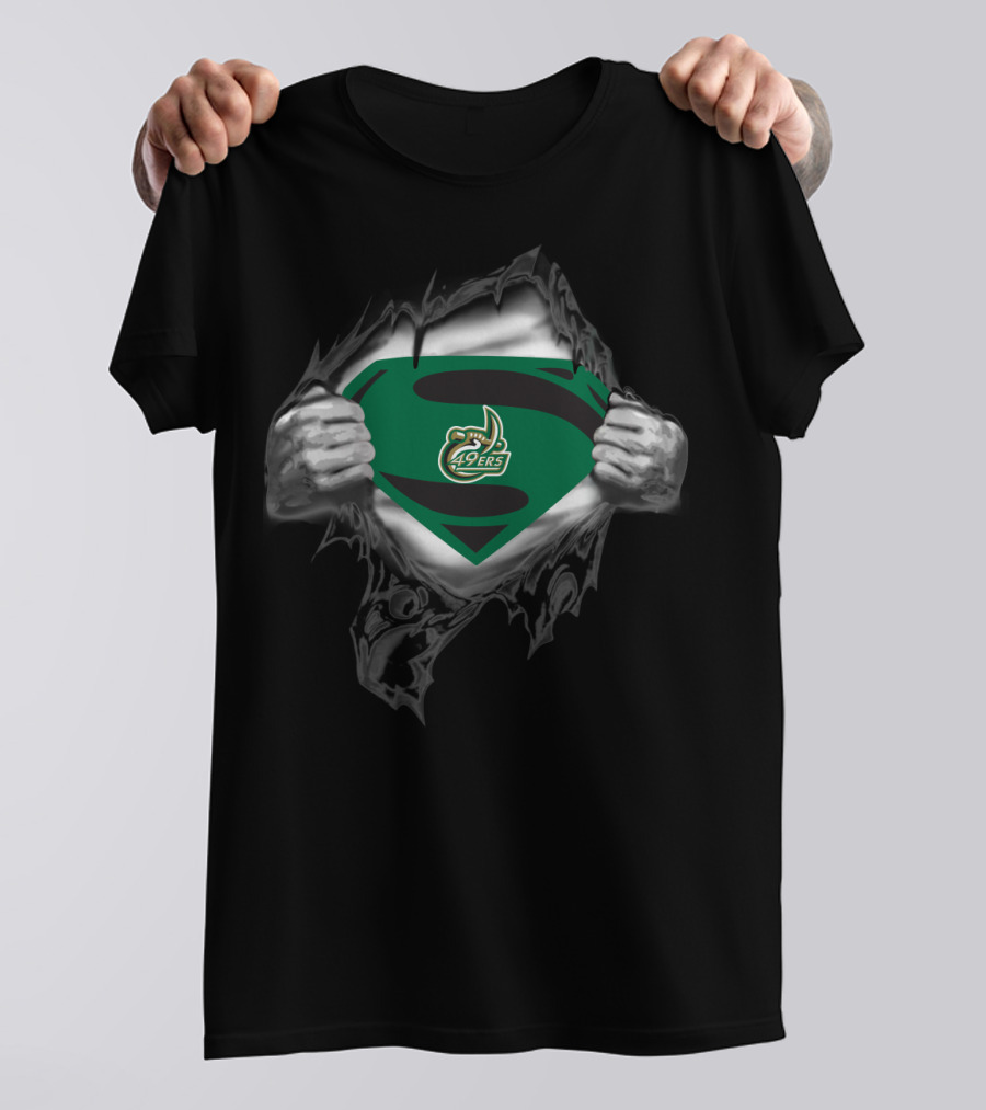 Charlotte 49ers Superman T-Shirt