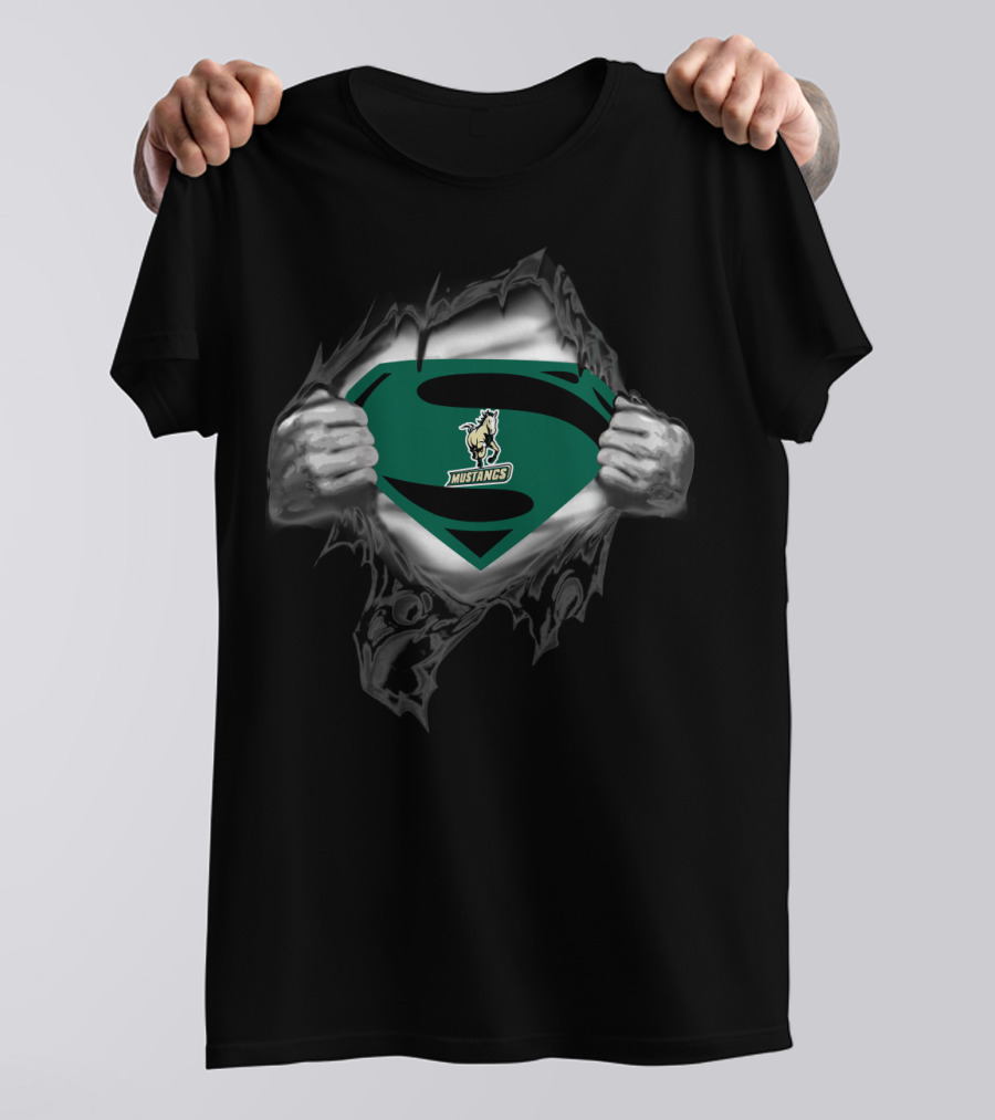 Superman Cal Poly Mustangs Logo 192 T-Shirt