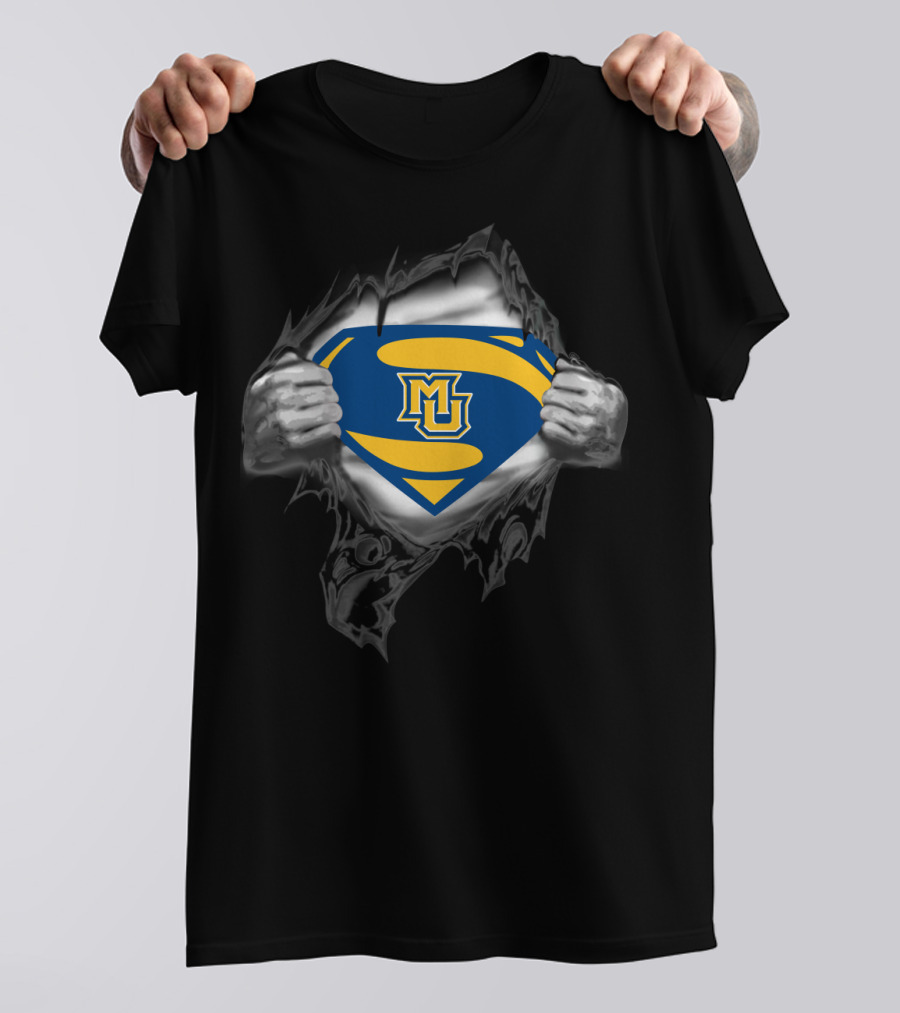 Marquette Golden Eagles Superman Emblem 260 T-Shirt