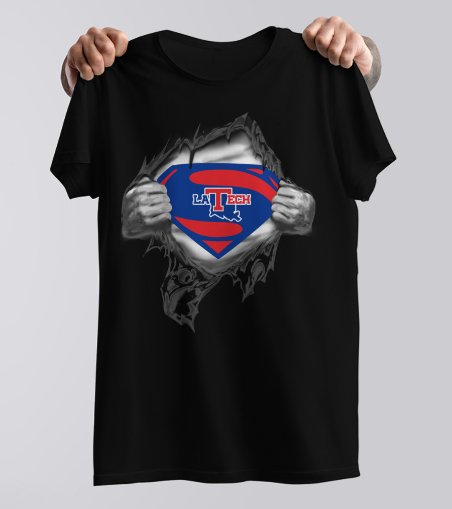 Louisiana Tech Bulldogs La Tech Superman T-Shirt