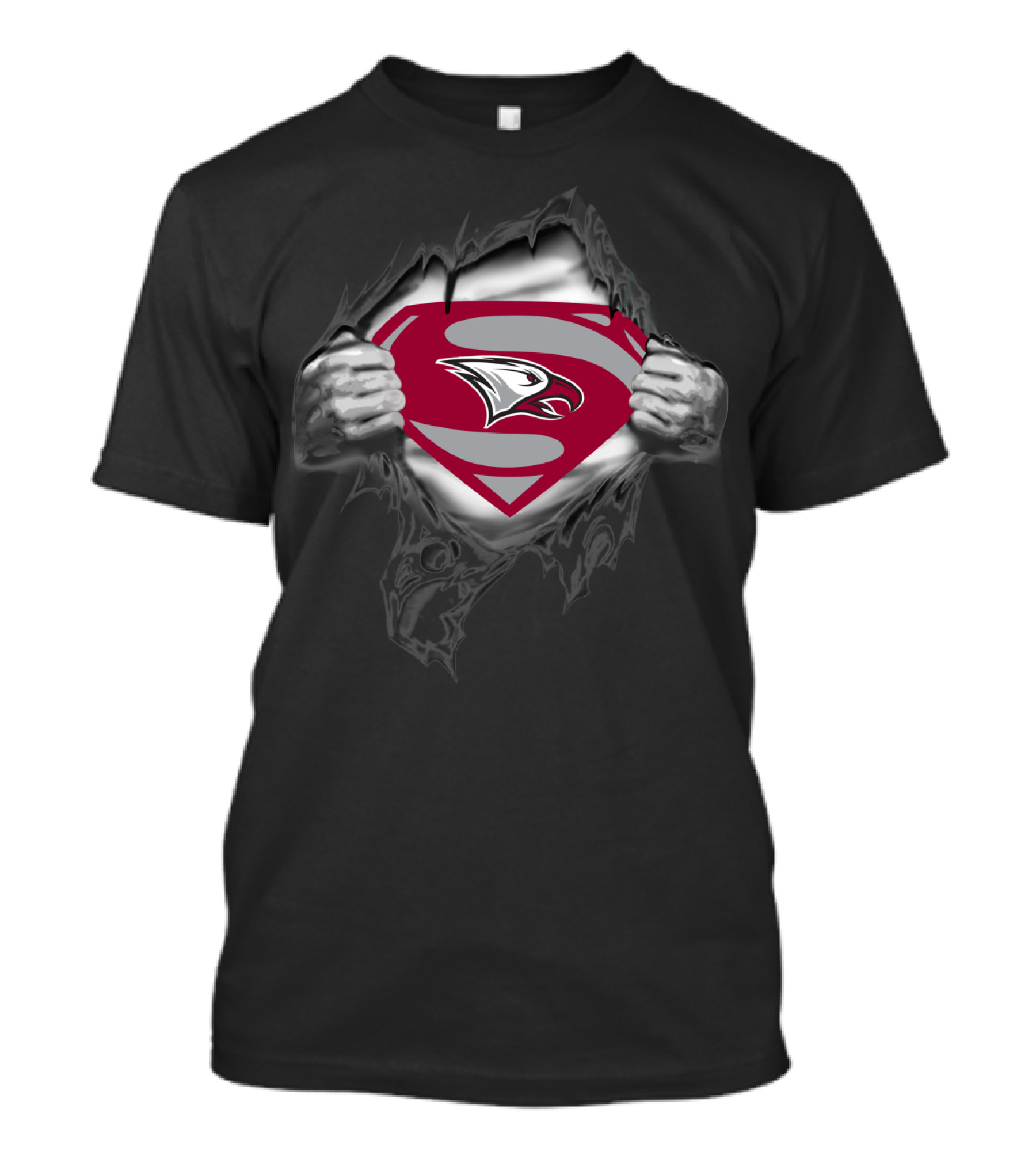 North Carolina Central Eagles Superman Logo Burst T-Shirt