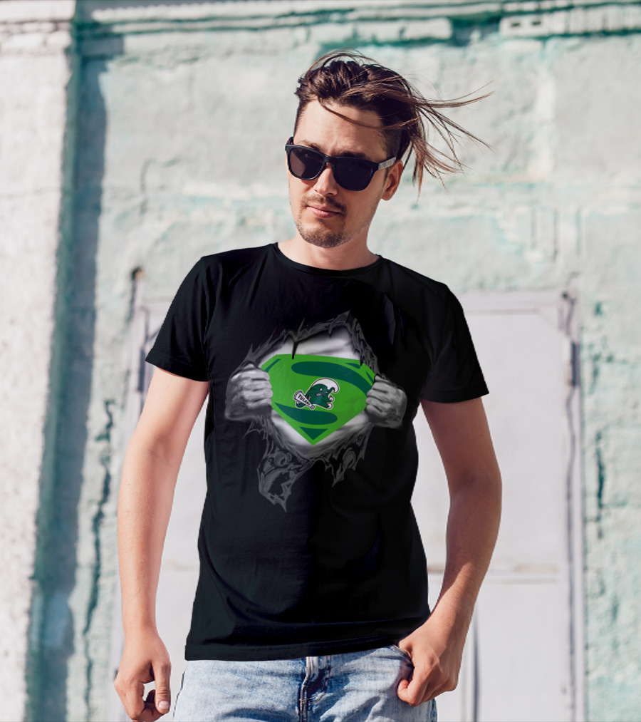 Superhero Reveal Tulane Green Wave Logo 346 T-Shirt