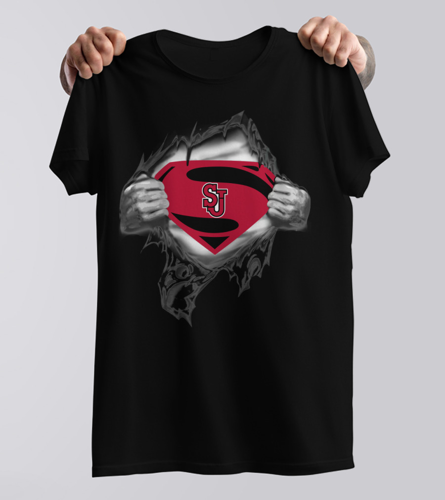 Super St John's Red Storm 365 Power Logo Display T-Shirt