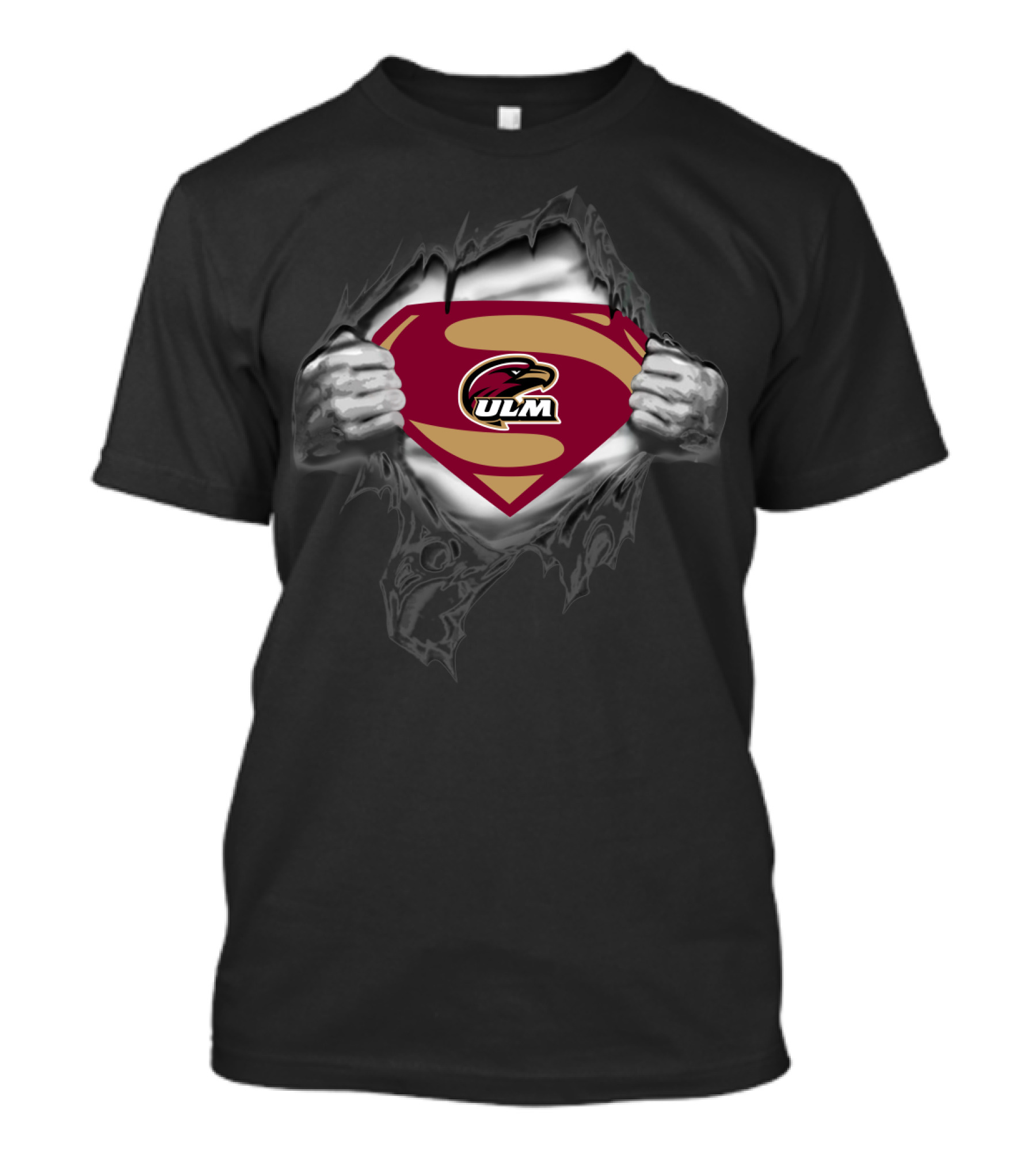 Ul Monroe Warhawks Ulm Superman T-Shirt