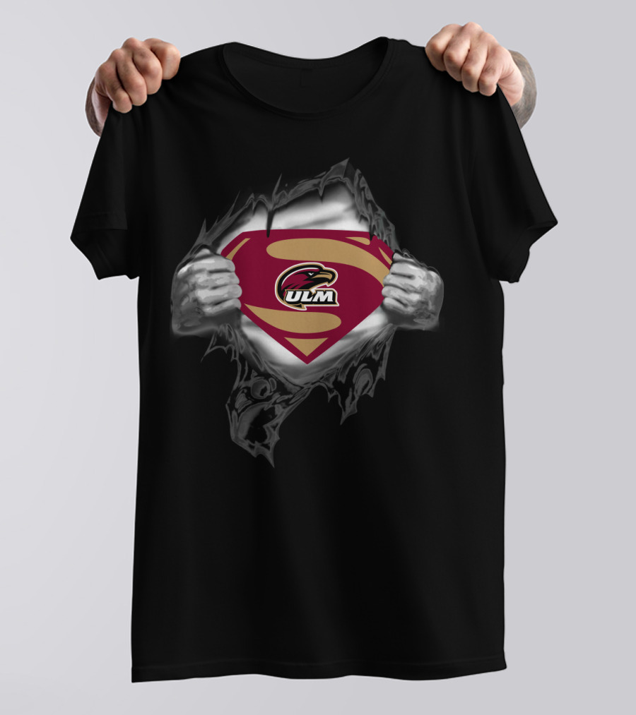 Ul Monroe Warhawks Ulm Superman T-Shirt