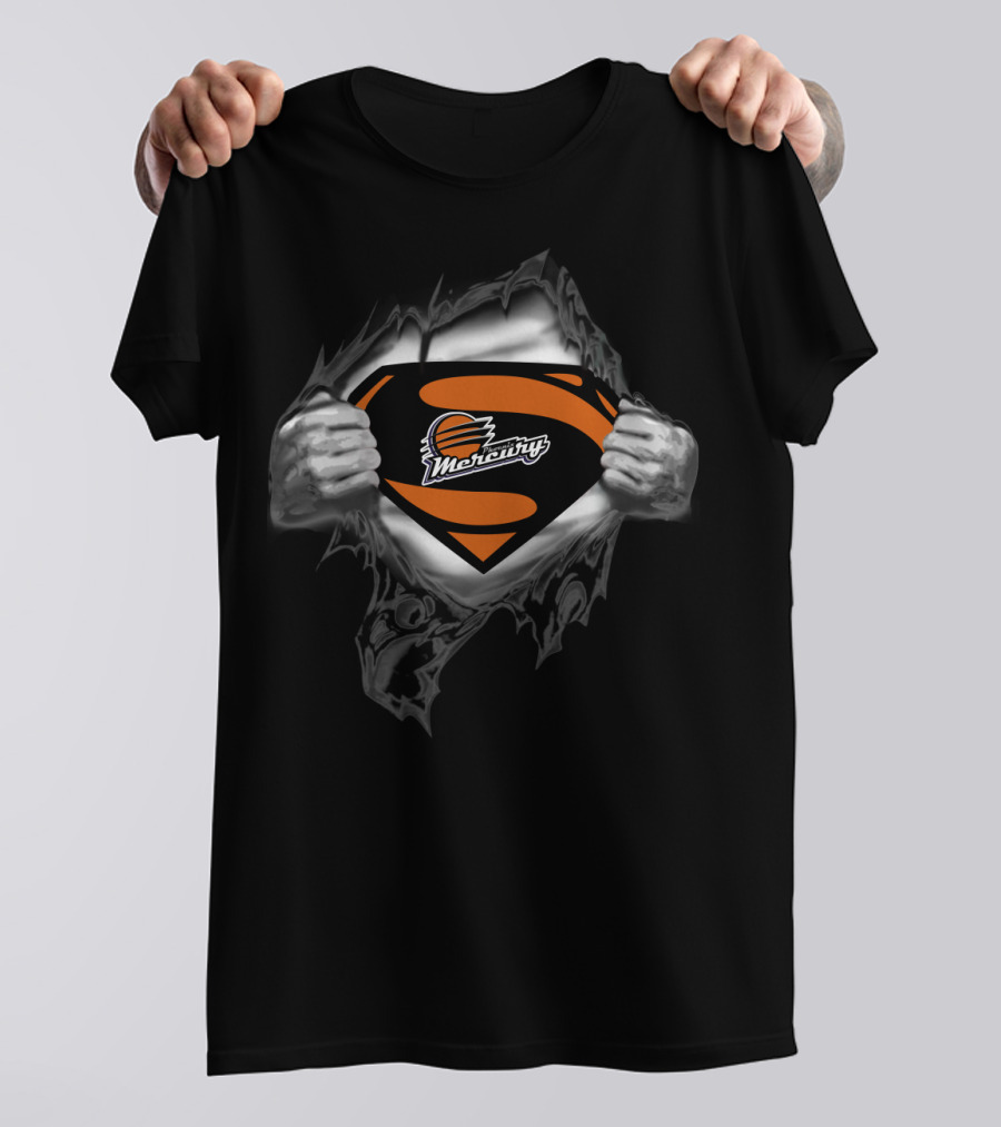 Phoenix Mercury Superman Logo Crossover T-Shirt