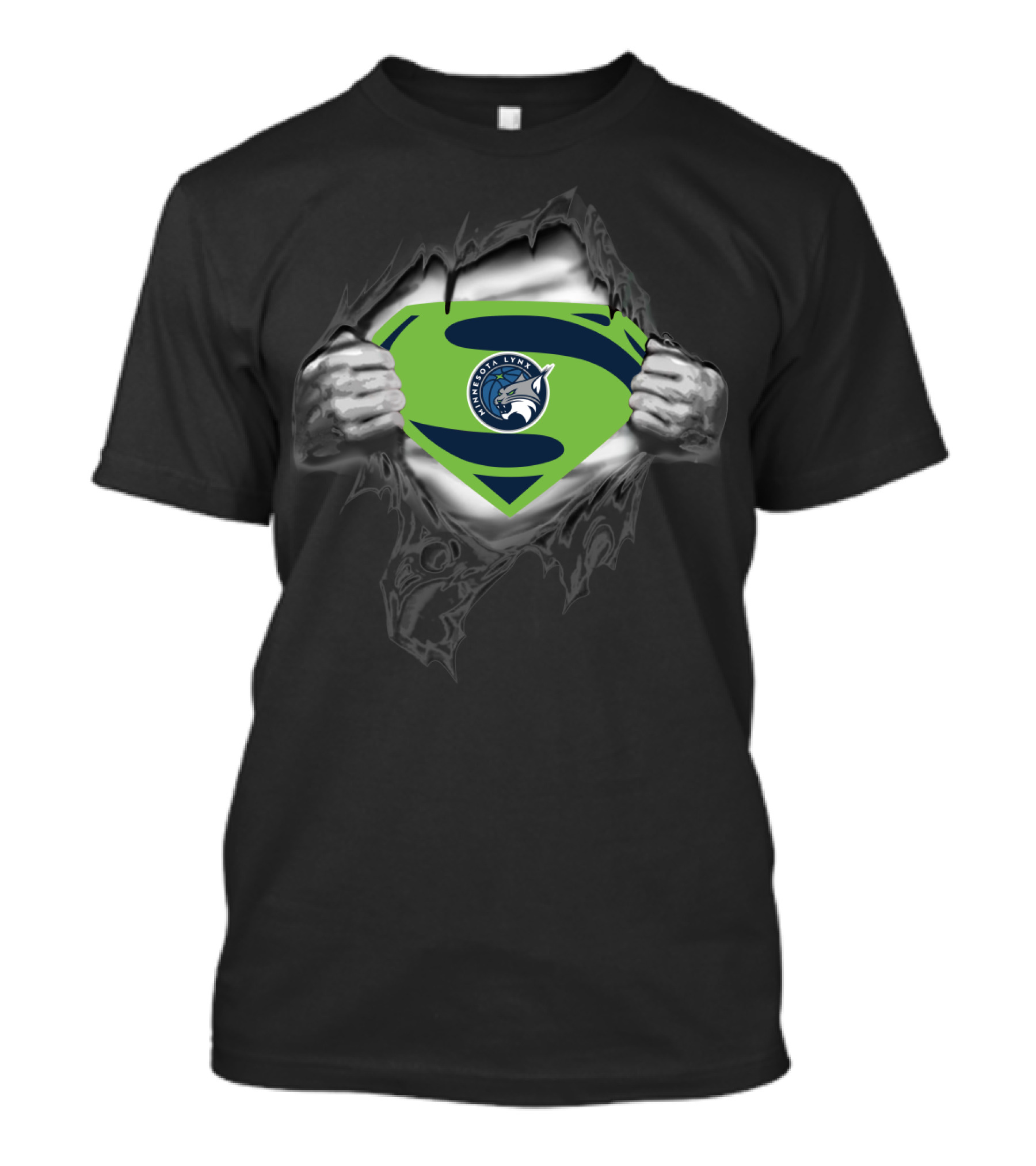 Minnesota Lynx Superpower Logo Superman Style 405 T-Shirt