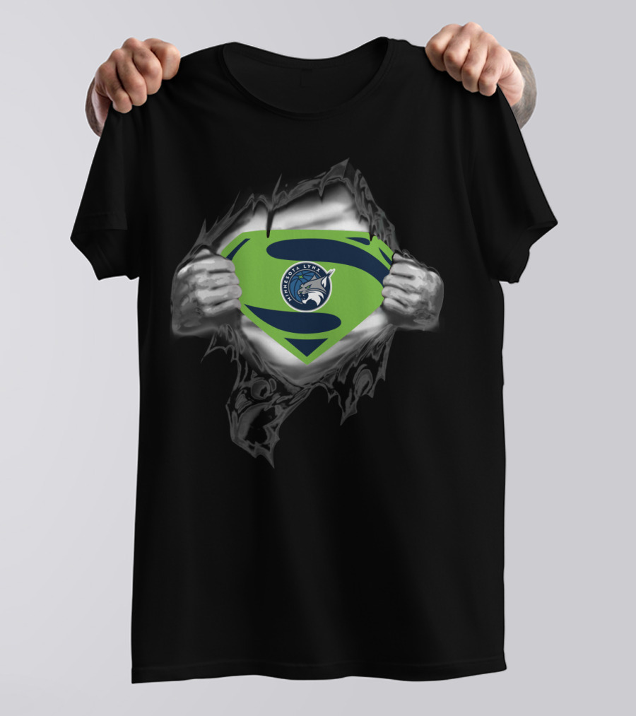 Minnesota Lynx Superpower Logo Superman Style 405 T-Shirt