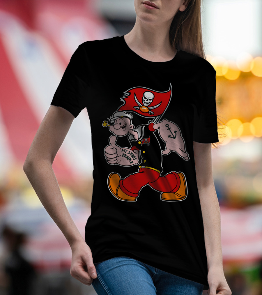 Tampa Bay Buccaneers Popeye My Story Begins T-Shirt