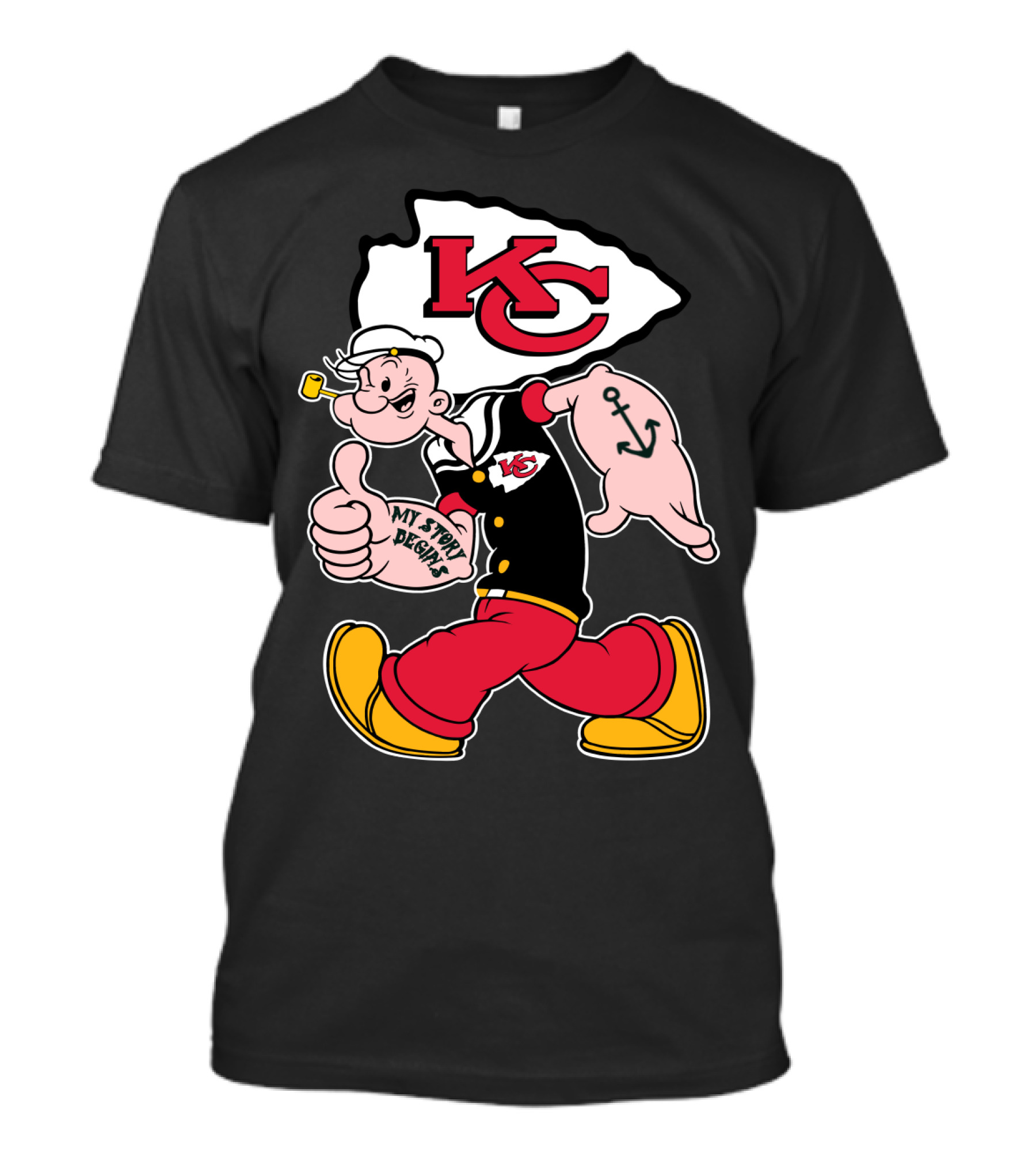 Kansas City Chiefs Kc My Story Begins T-Shirt