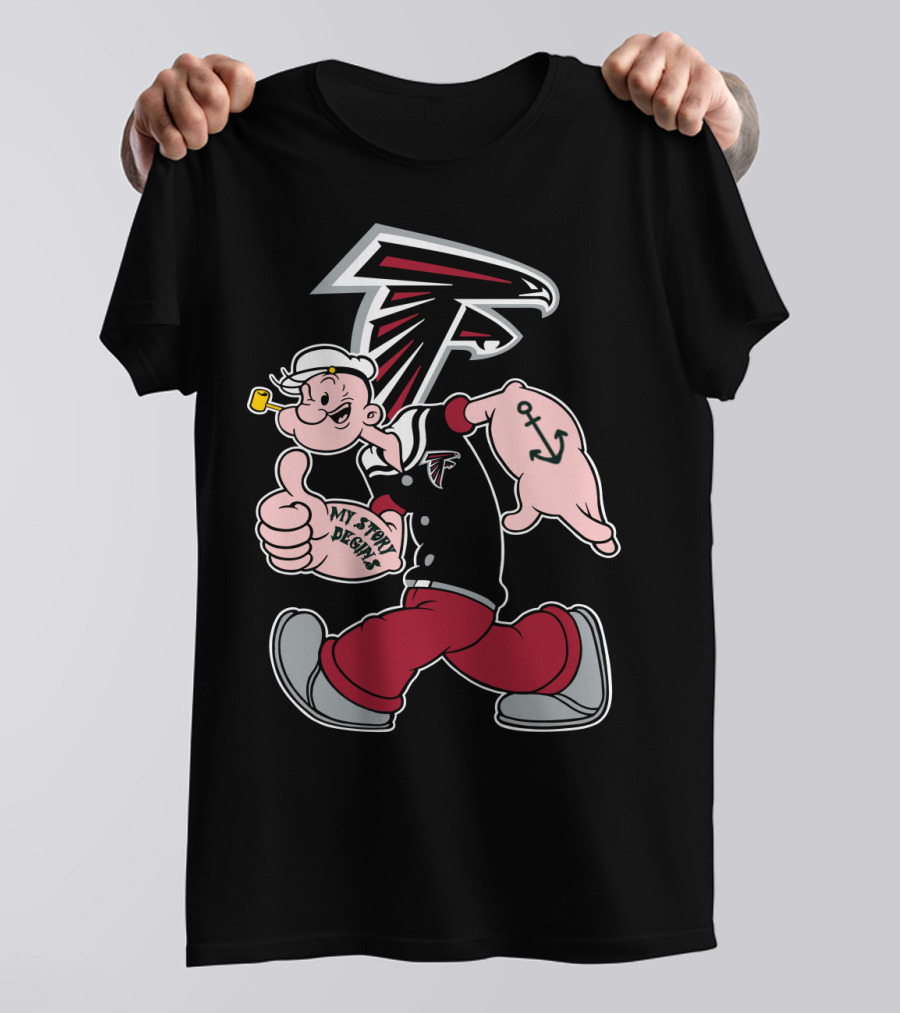 Atlanta Falcons Popeye My Story Designs T-Shirt