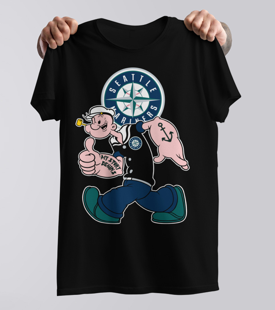 Seattle Mariners Popeye My Story Begins T-Shirt