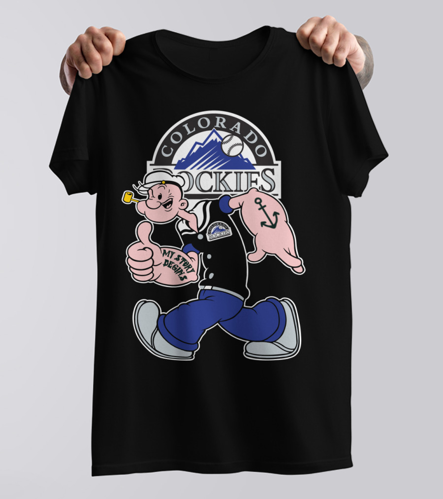 Colorado Rockies Popeye My Story Begins T-Shirt