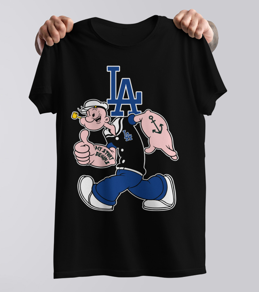 La Dodgers Popeye My Story Designs T-Shirt