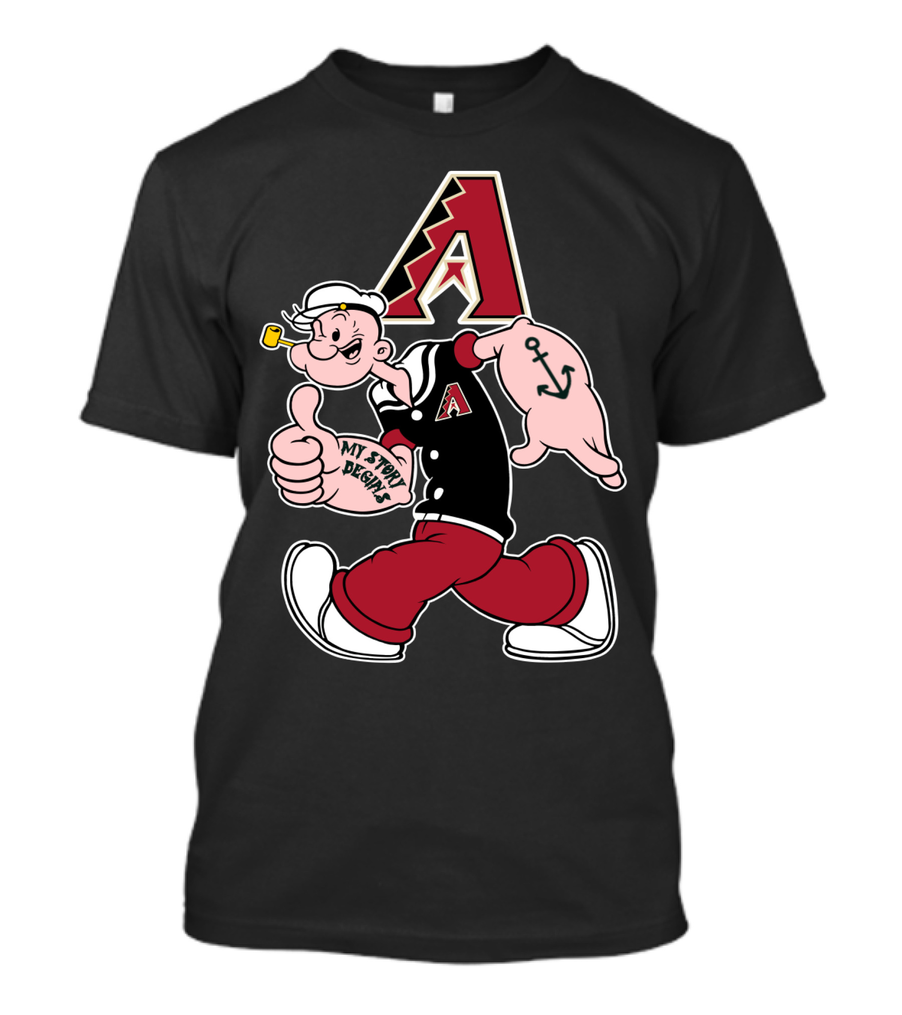 Arizona Diamondbacks Popeye My Story Designs T-Shirt