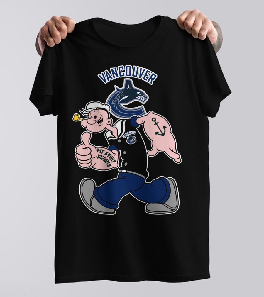 Vancouver Canucks My Story Designs Sailor Character T-Shirt