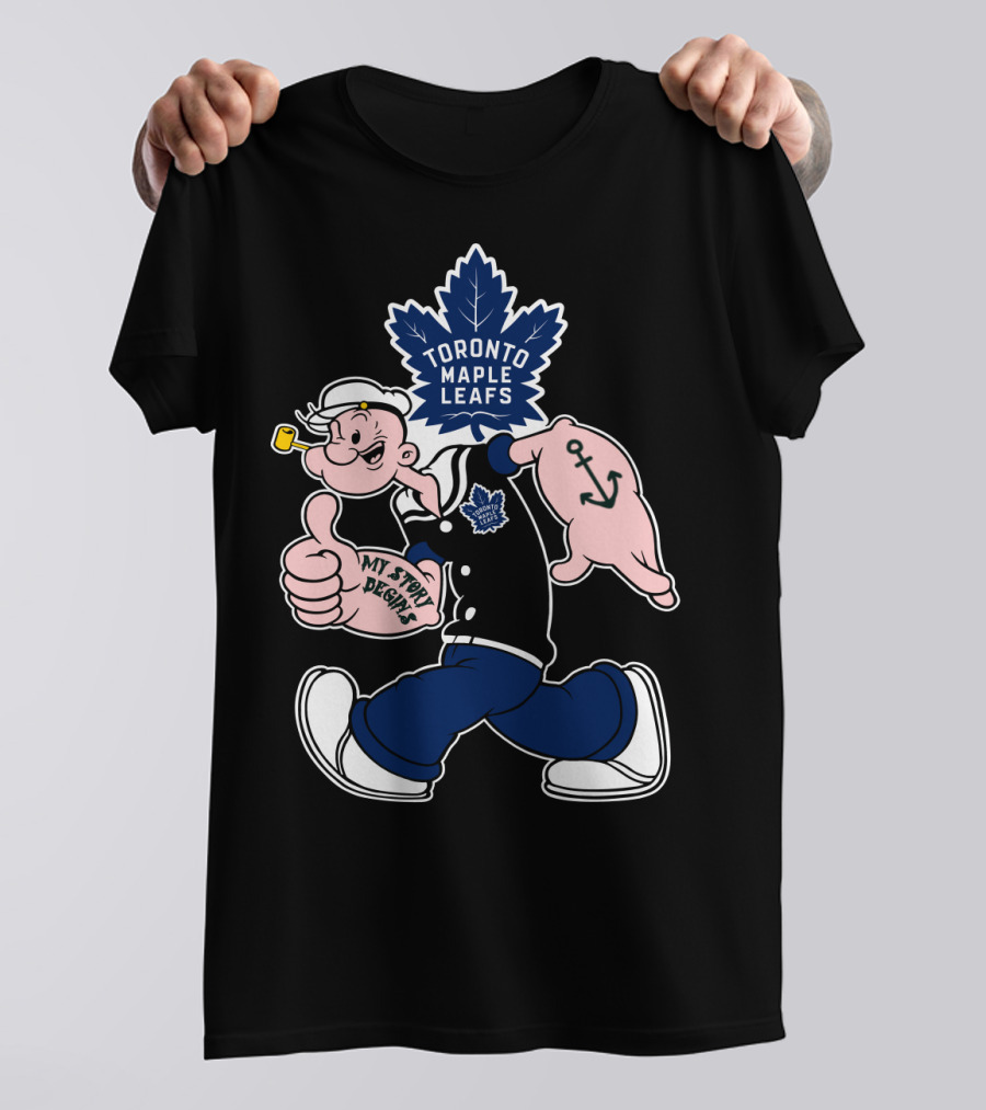 Toronto Maple Leafs Popeye My Story Begins T-Shirt
