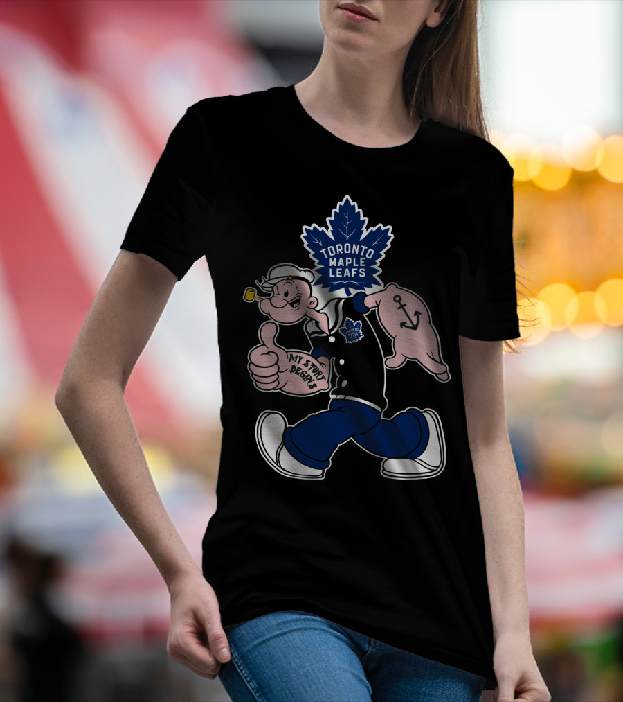 Toronto Maple Leafs Popeye My Story Begins T-Shirt