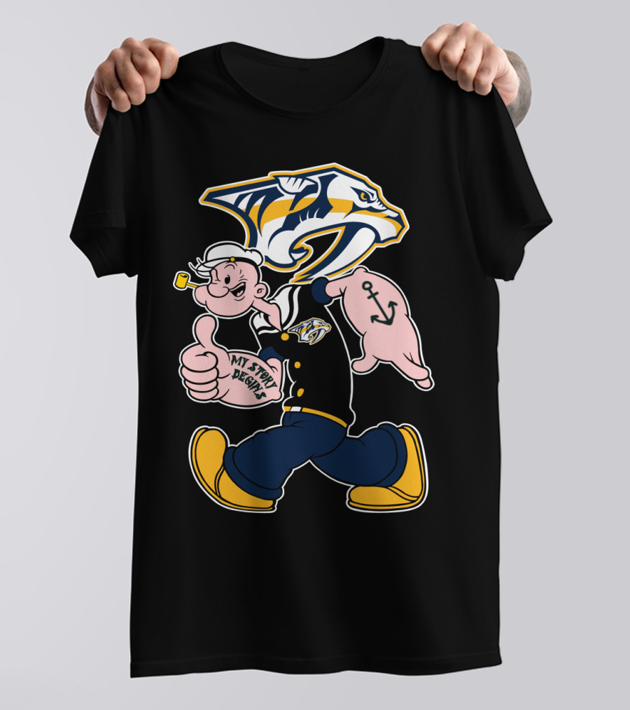 Nashville Predators Popeye My Story Begins T-Shirt