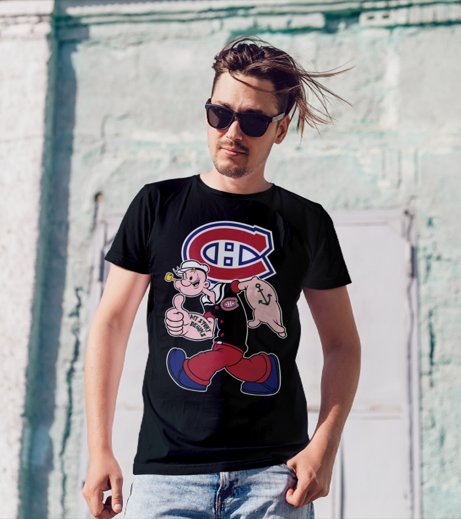 Montreal Canadiens Popeye My Story Begins T-Shirt